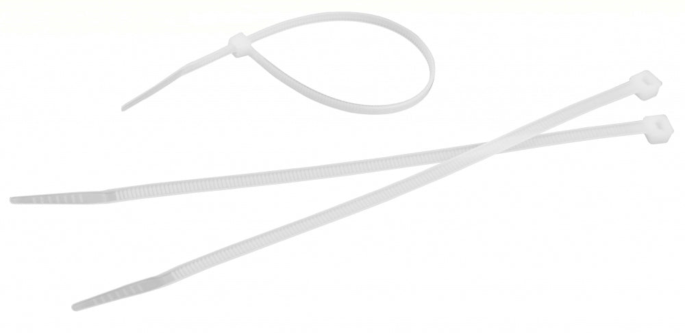 Colier din nailon pentru cabluri 3,6x140 mm alb, 100 buc