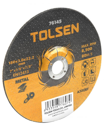 Disc de taiere cu centru coborat (metal) 180x3x22 mm
