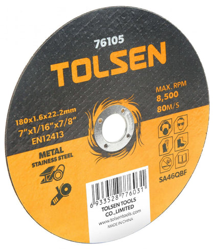 Disc plat de taiere (metal si otel inoxidabil) 180x1.6x22 mm