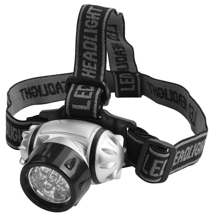 Lampa pentru cap cu 7 LED-uri albe, 50 lumeni, 10 m