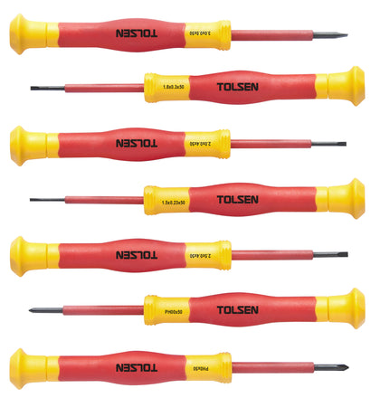 Set de 7 surubelnite de precizie izolate, VDEline PREMIUM