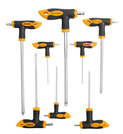 Set de 8 bucati de surubelnite torx cu maner T