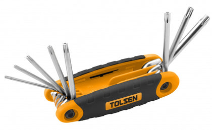 Set de chei cu torx pliabil 8 buc